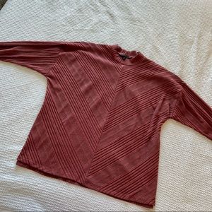 Lane Bryant Mock Neck Mauve Shirt